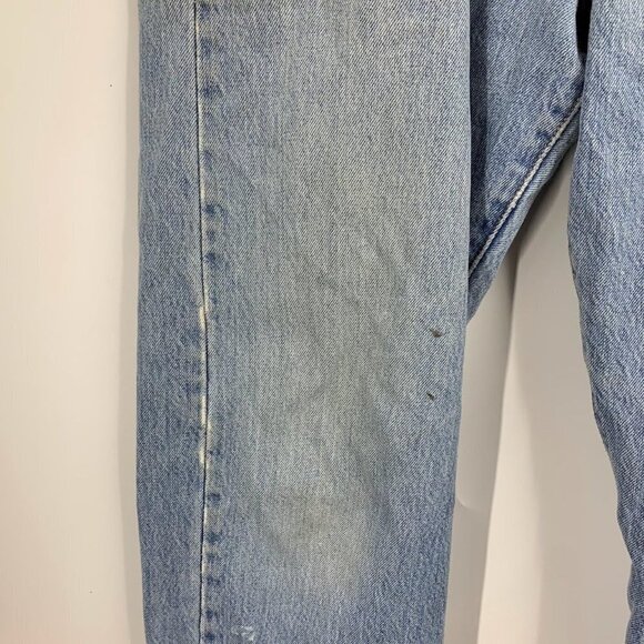 Levi's Men's Classic 501 Cotton Straight Leg Button Fly Distressed Jeans Size 35 - Picture 6 of 15
